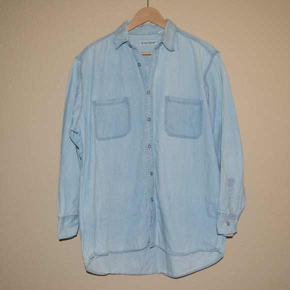 mens vintage denim shirt